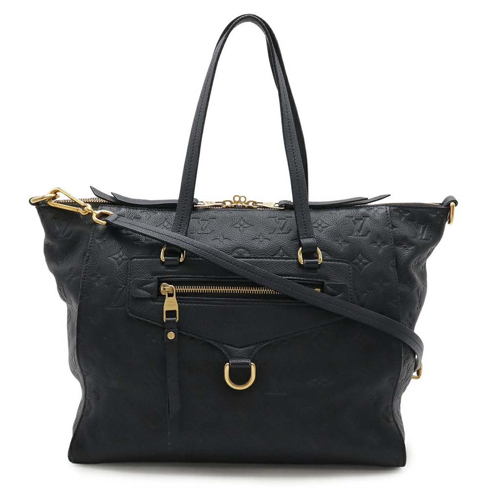 LOUIS VUITTON Empreinte Lumineuse Tote Bag Leather Infini Black